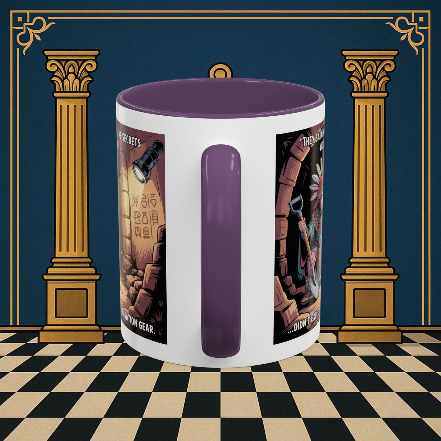 Masonic Mugs - Dig Happens - Royal Arch - Masonic Mugs