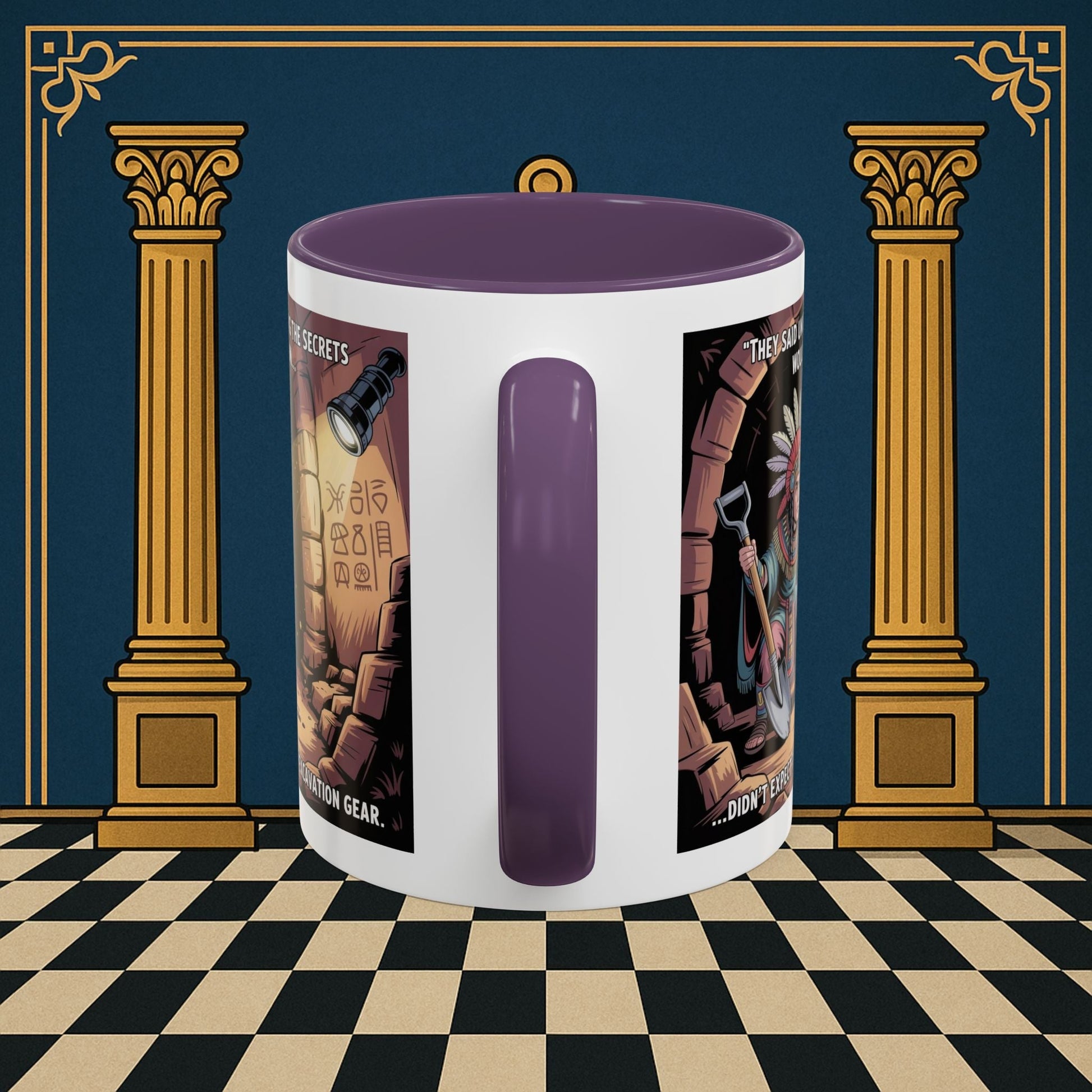 Masonic Mugs - Dig Happens - Royal Arch - Masonic Mugs