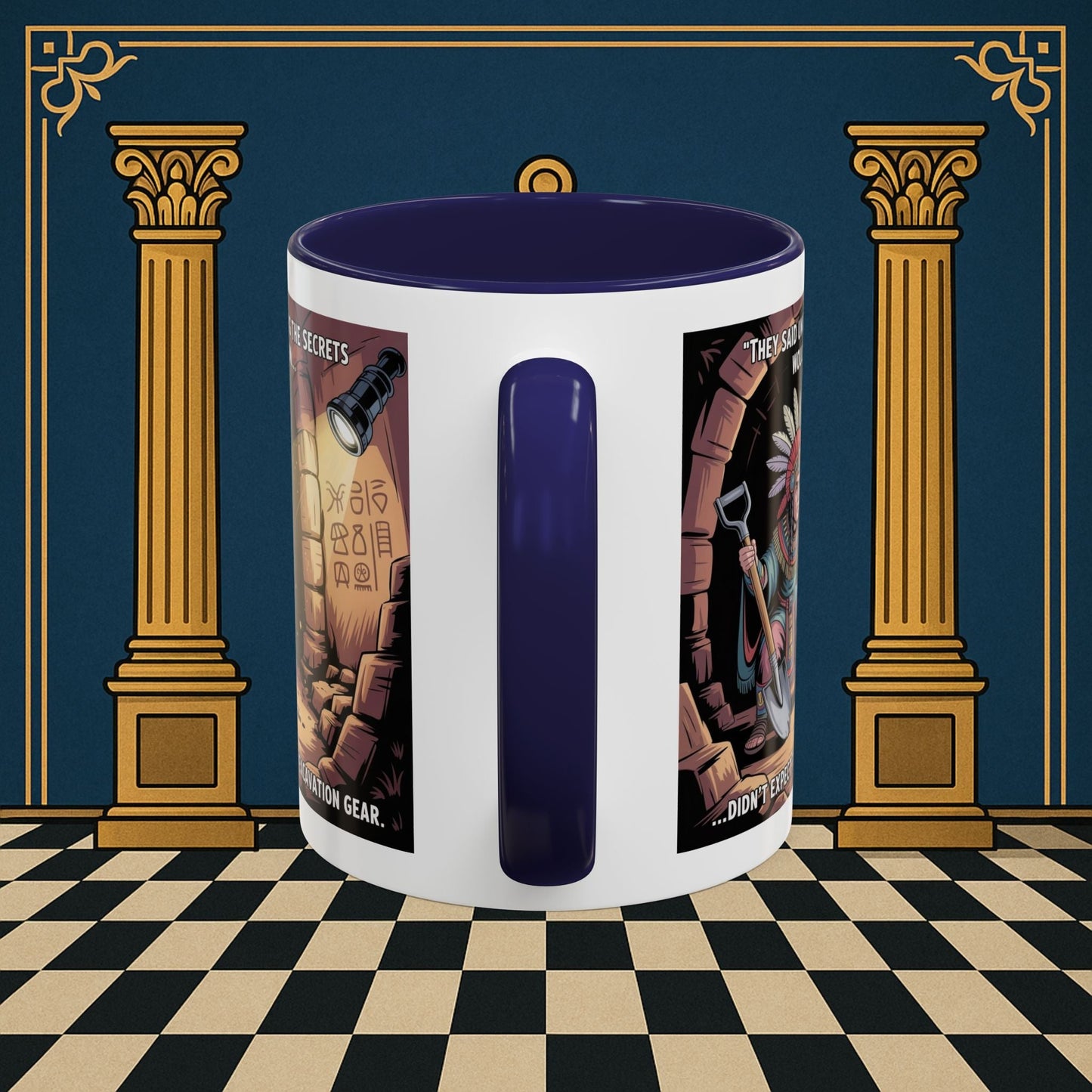 Masonic Mugs - Dig Happens - Royal Arch - Masonic Mugs