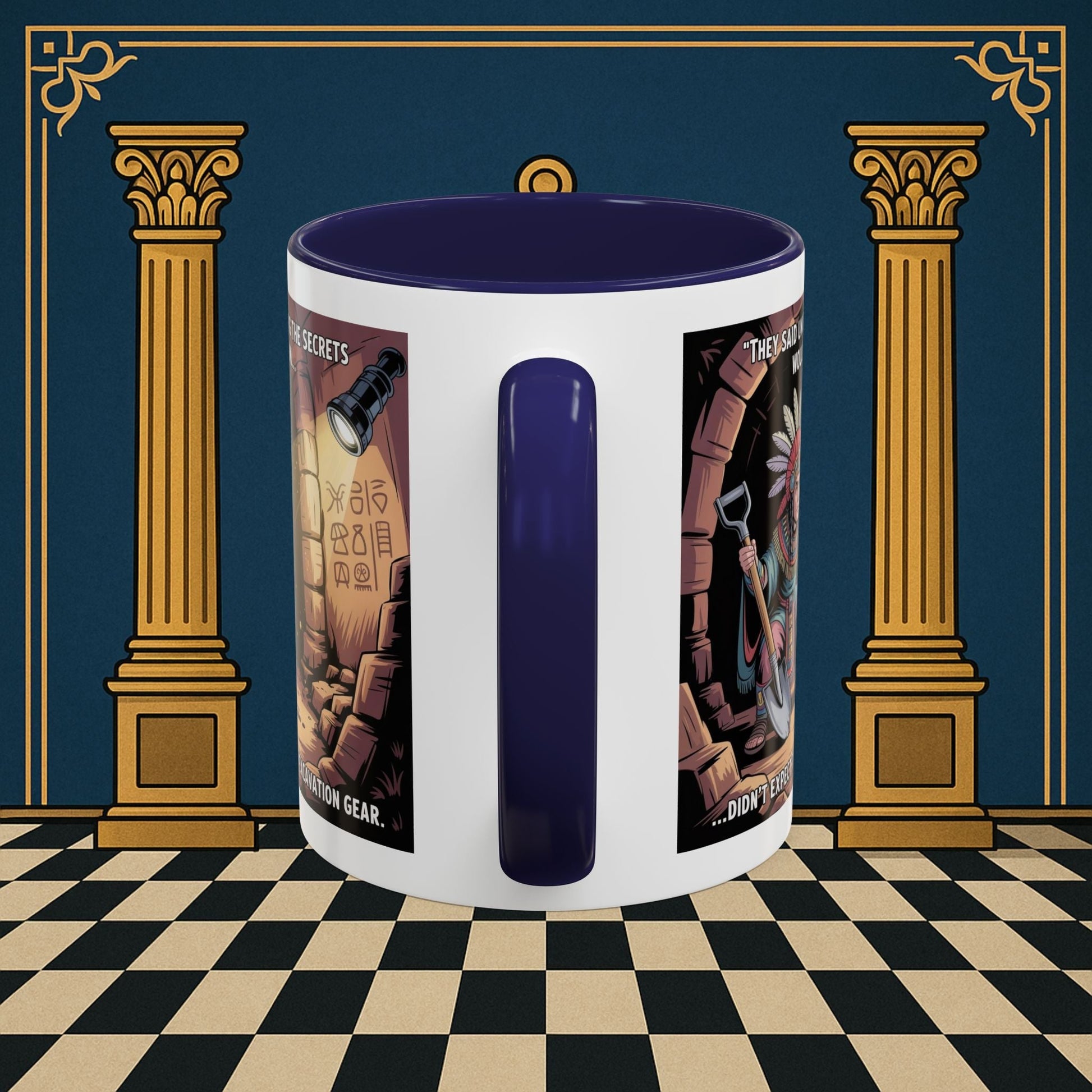 Masonic Mugs - Dig Happens - Royal Arch - Masonic Mugs