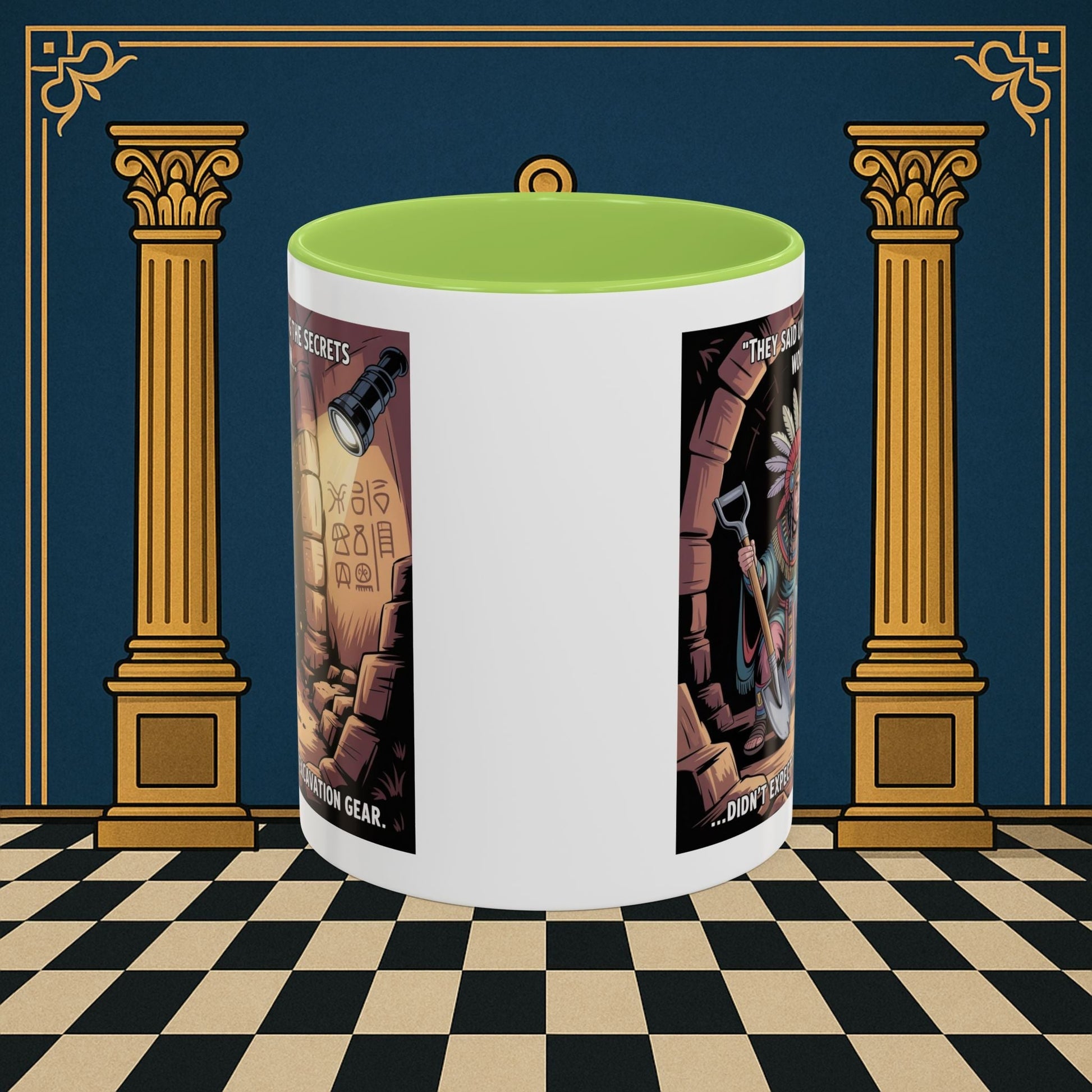 Masonic Mugs - Dig Happens - Royal Arch - Masonic Mugs