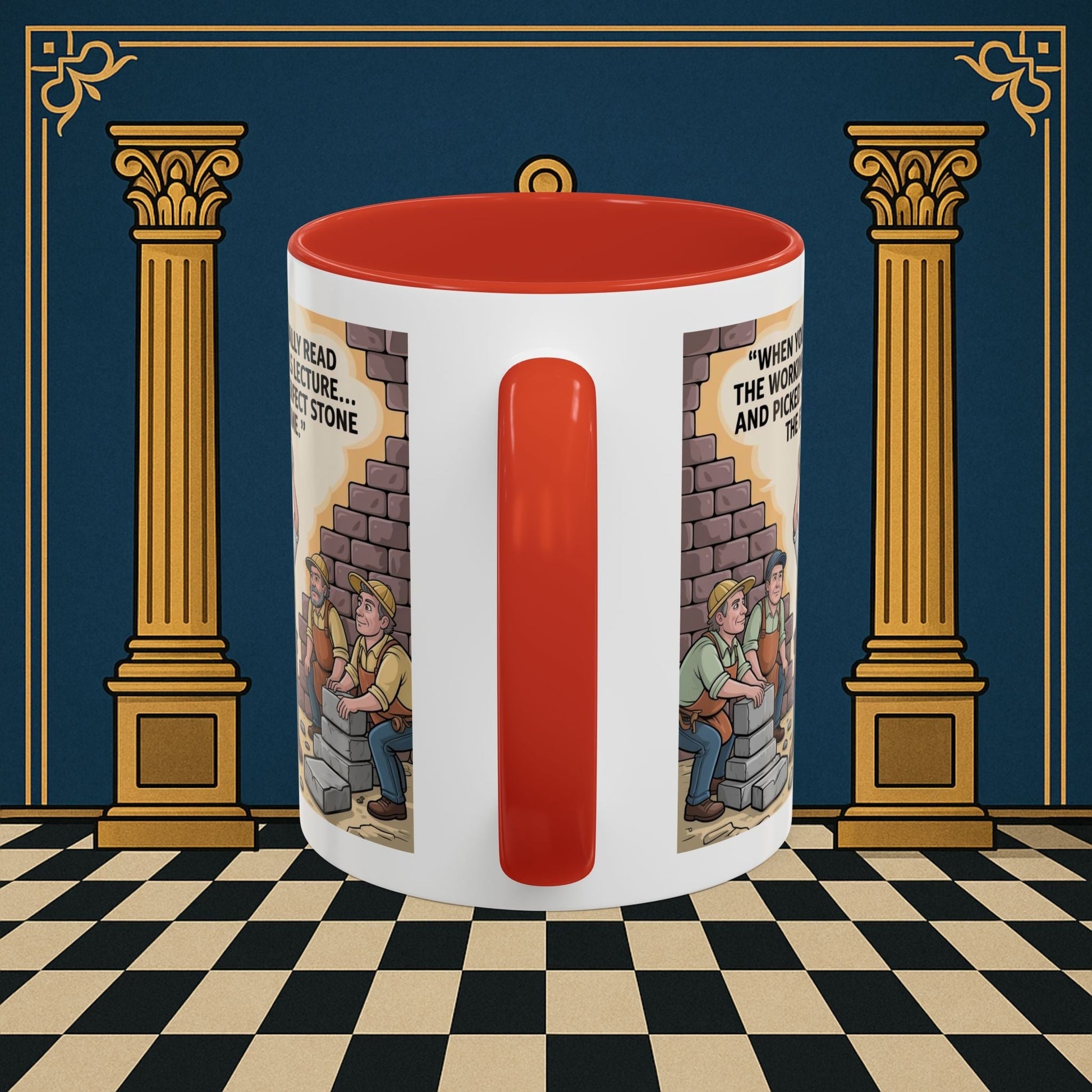 Masonic Mugs - First Try Triumph - Mark Masonry - Masonic Mugs