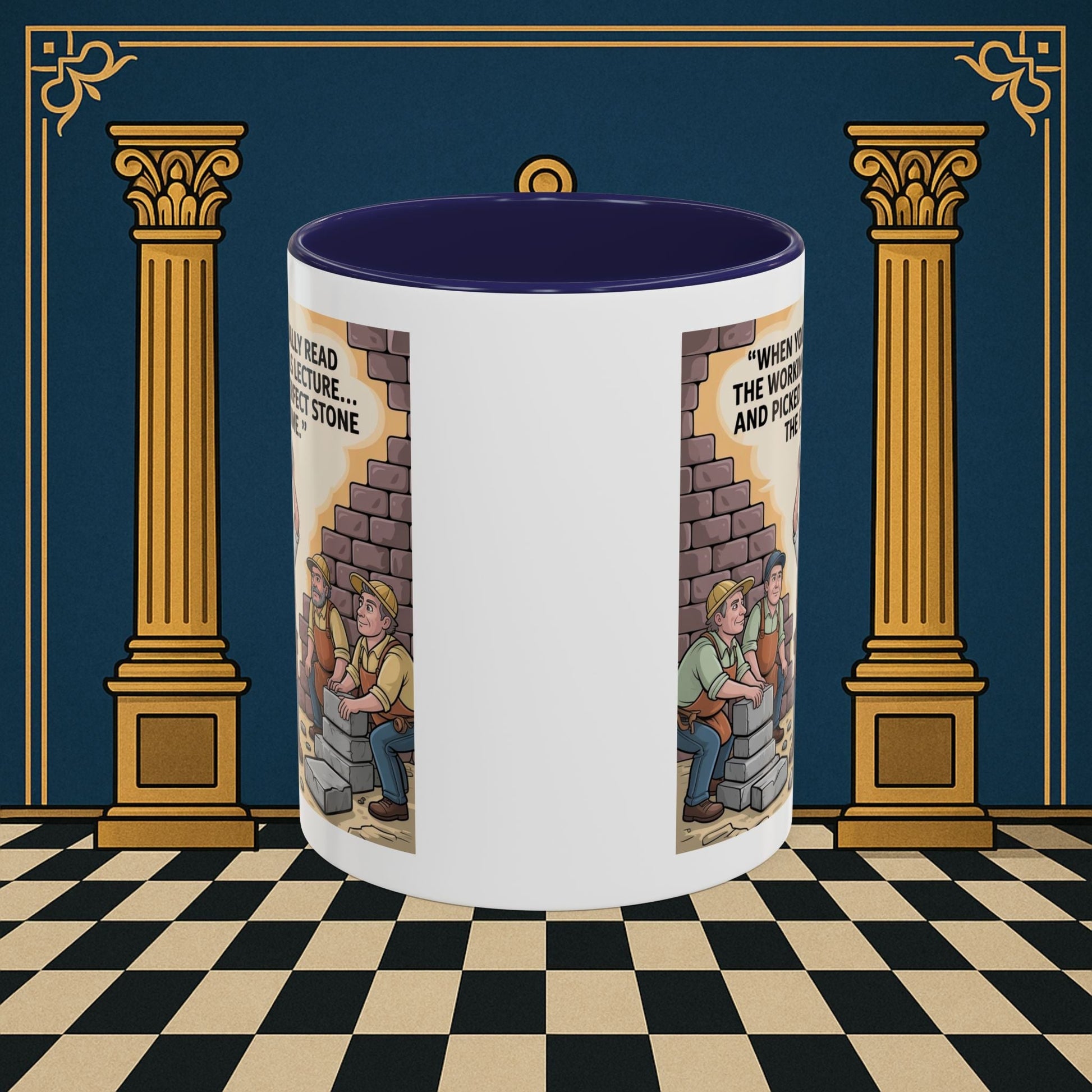 Masonic Mugs - First Try Triumph - Mark Masonry - Masonic Mugs