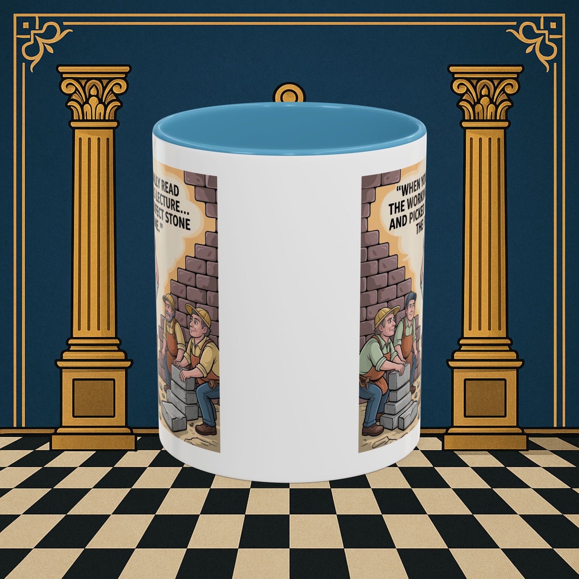 Masonic Mugs - First Try Triumph - Mark Masonry - Masonic Mugs