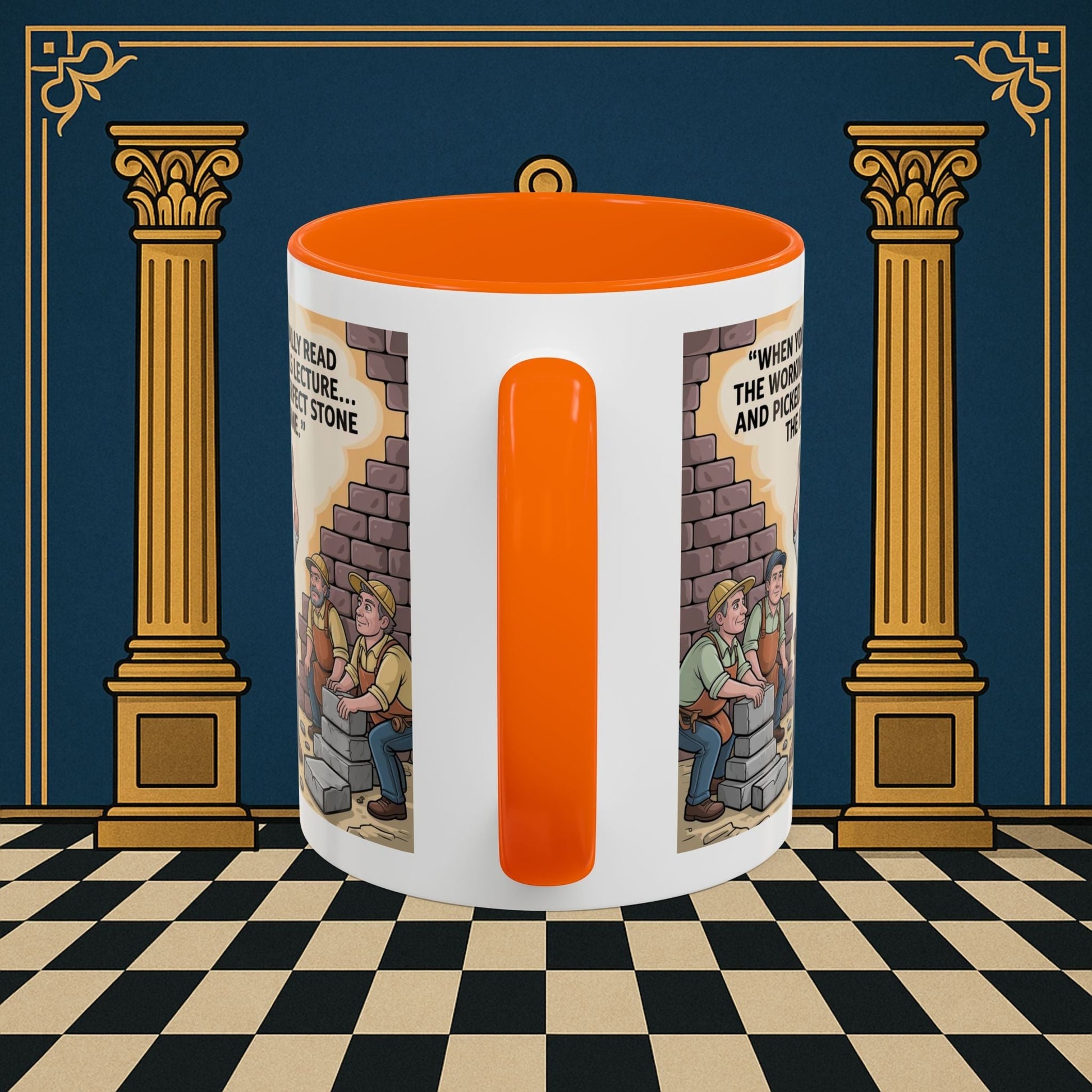 Masonic Mugs - First Try Triumph - Mark Masonry - Masonic Mugs