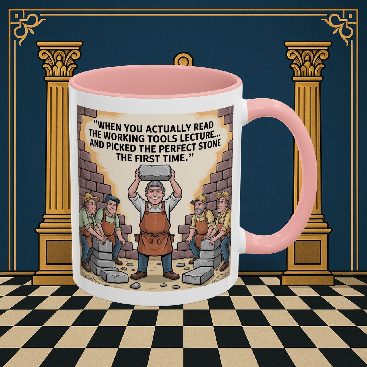 Masonic Mugs - First Try Triumph - Mark Masonry - Masonic Mugs