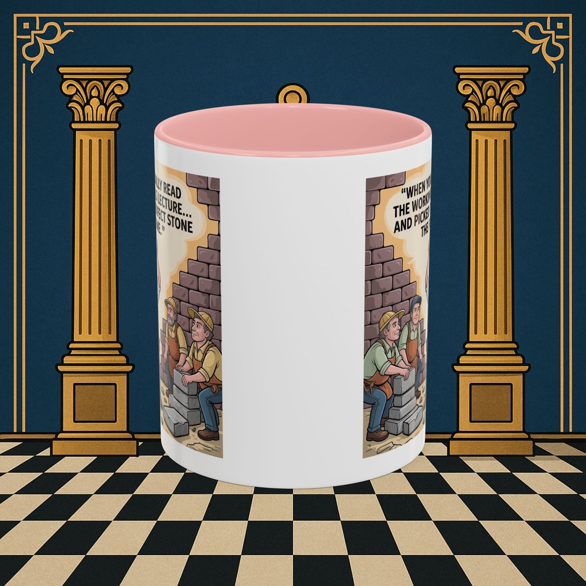 Masonic Mugs - First Try Triumph - Mark Masonry - Masonic Mugs
