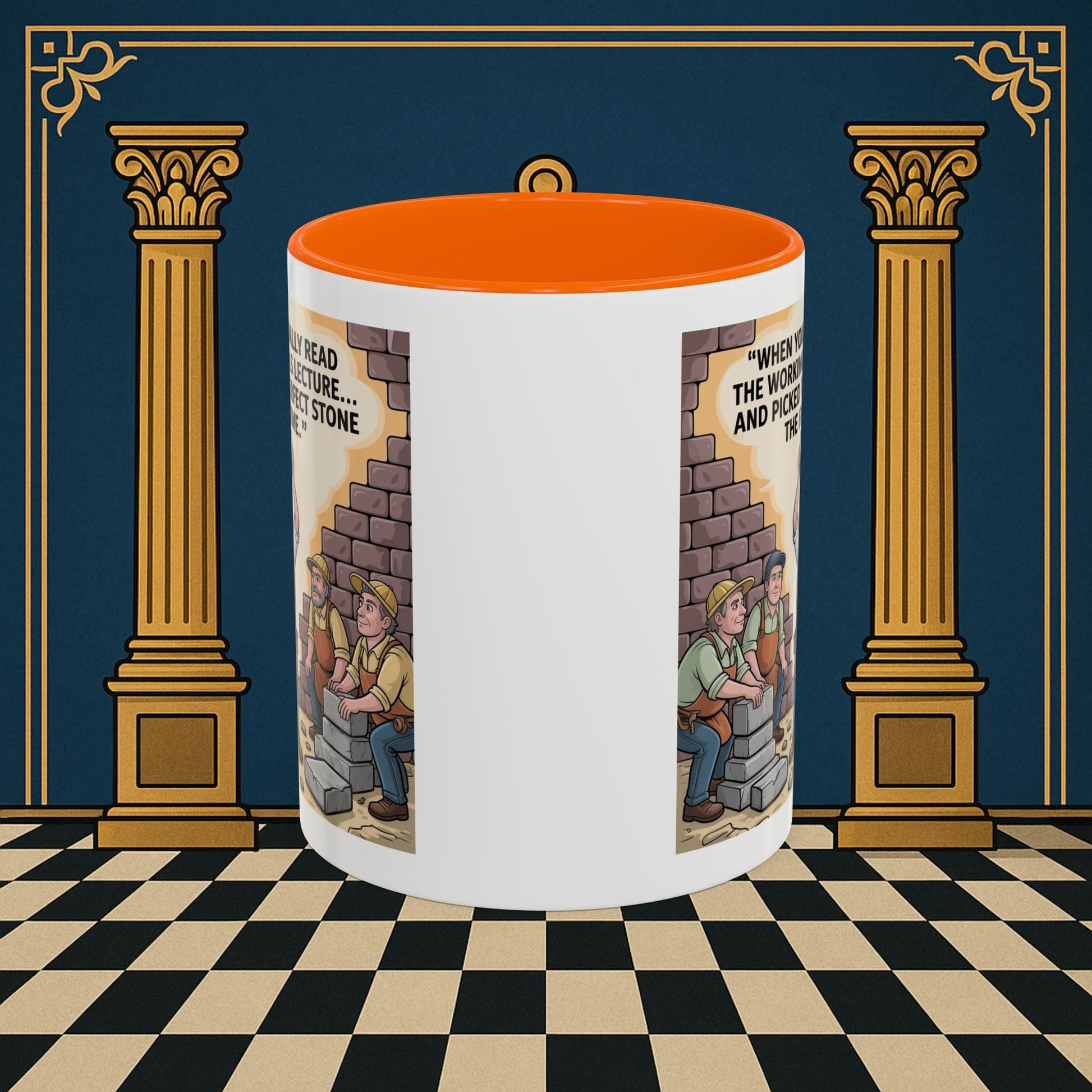 Masonic Mugs - First Try Triumph - Mark Masonry - Masonic Mugs