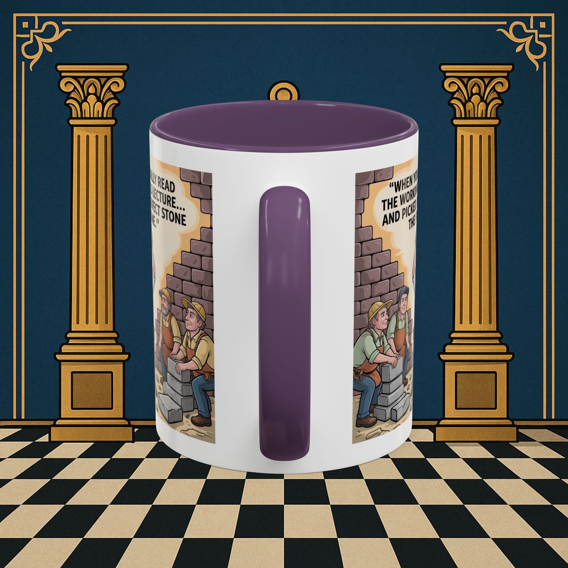 Masonic Mugs - First Try Triumph - Mark Masonry - Masonic Mugs