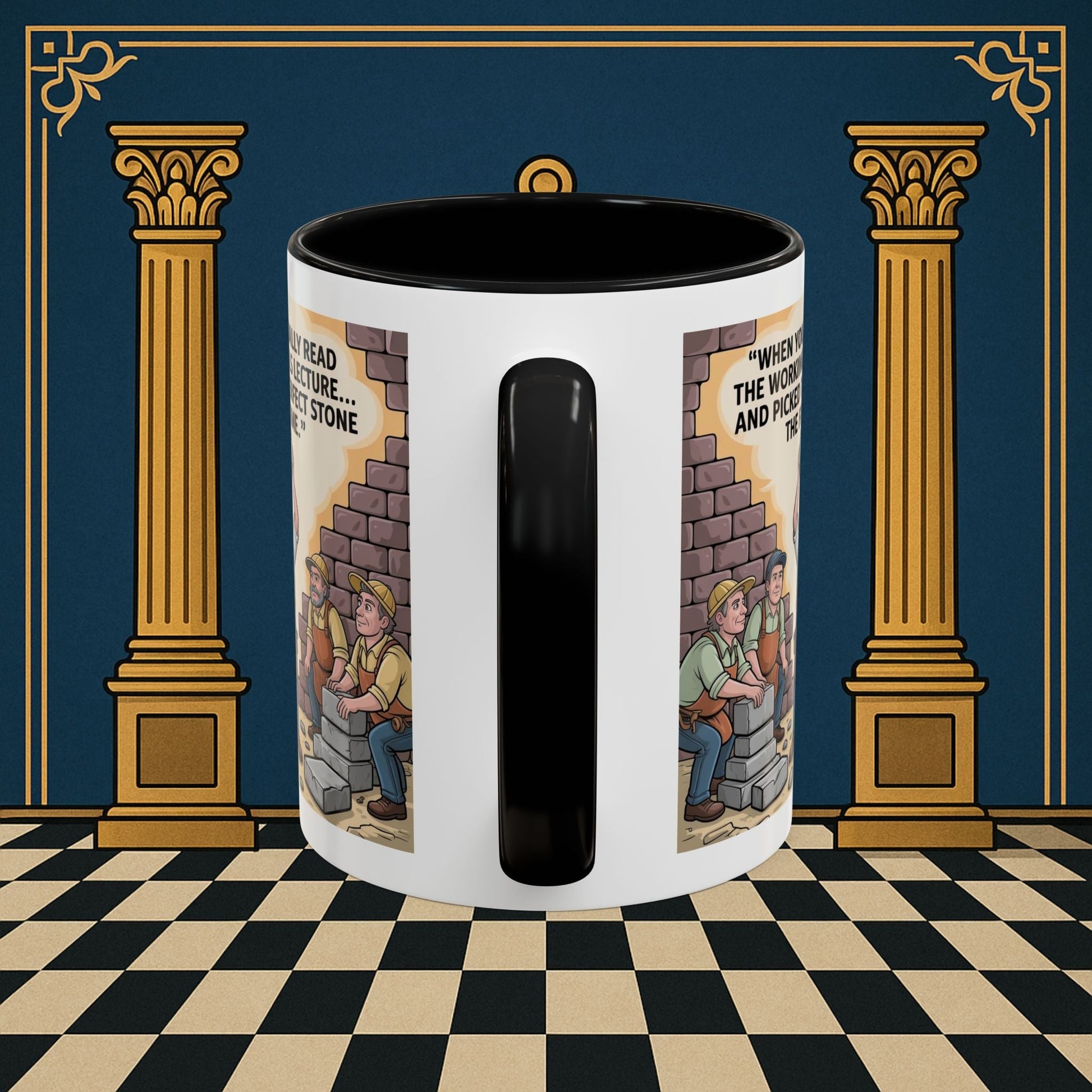Masonic Mugs - First Try Triumph - Mark Masonry - Masonic Mugs
