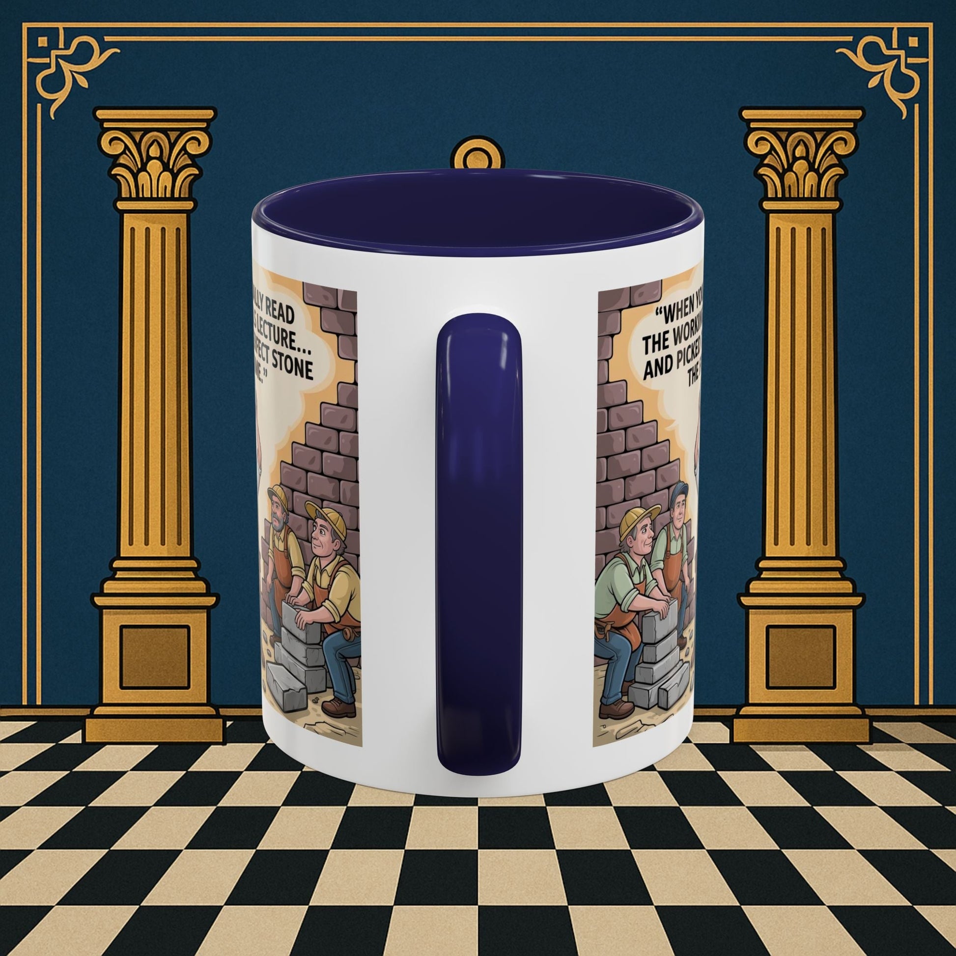 Masonic Mugs - First Try Triumph - Mark Masonry - Masonic Mugs