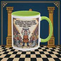 Masonic Mugs - First Try Triumph - Mark Masonry - Masonic Mugs