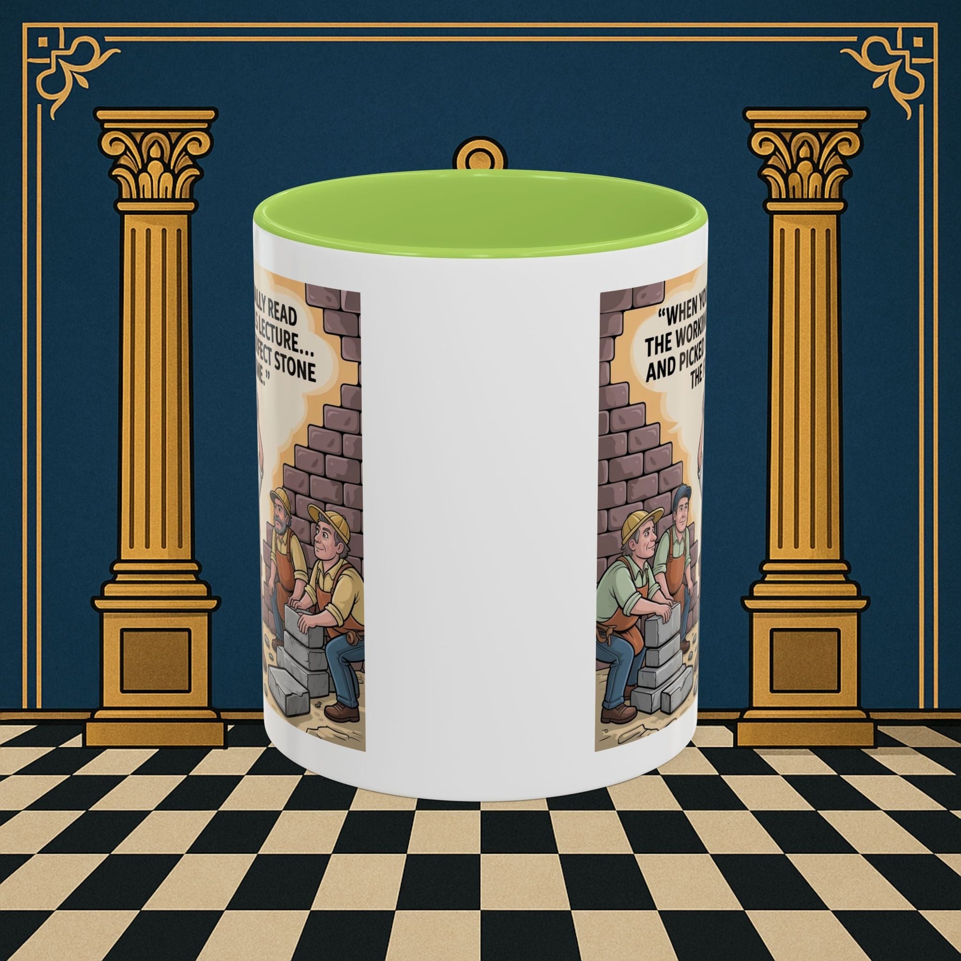 Masonic Mugs - First Try Triumph - Mark Masonry - Masonic Mugs