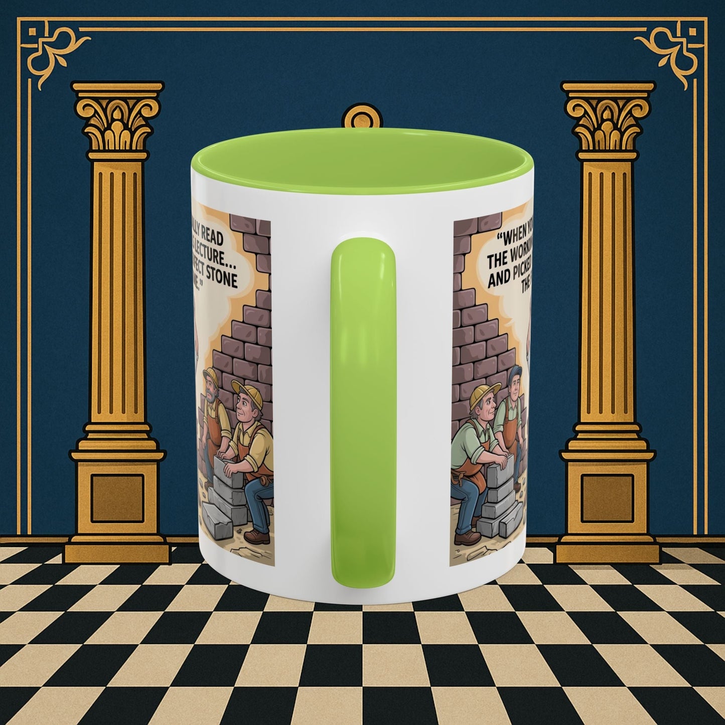 Masonic Mugs - First Try Triumph - Mark Masonry - Masonic Mugs
