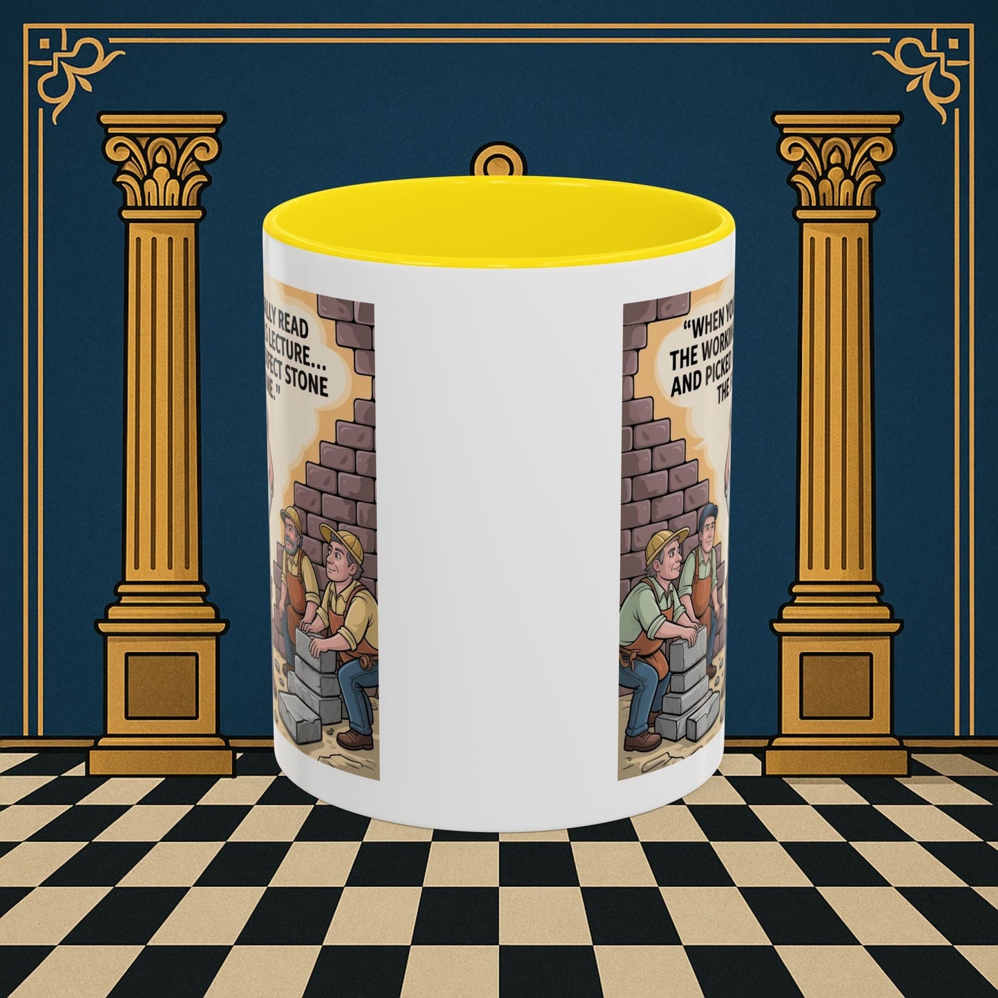 Masonic Mugs - First Try Triumph - Mark Masonry - Masonic Mugs