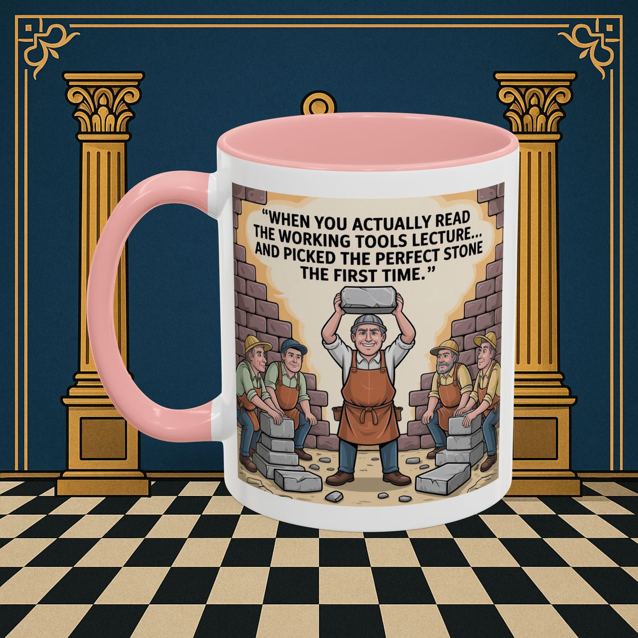 Masonic Mugs - First Try Triumph - Mark Masonry - Masonic Mugs
