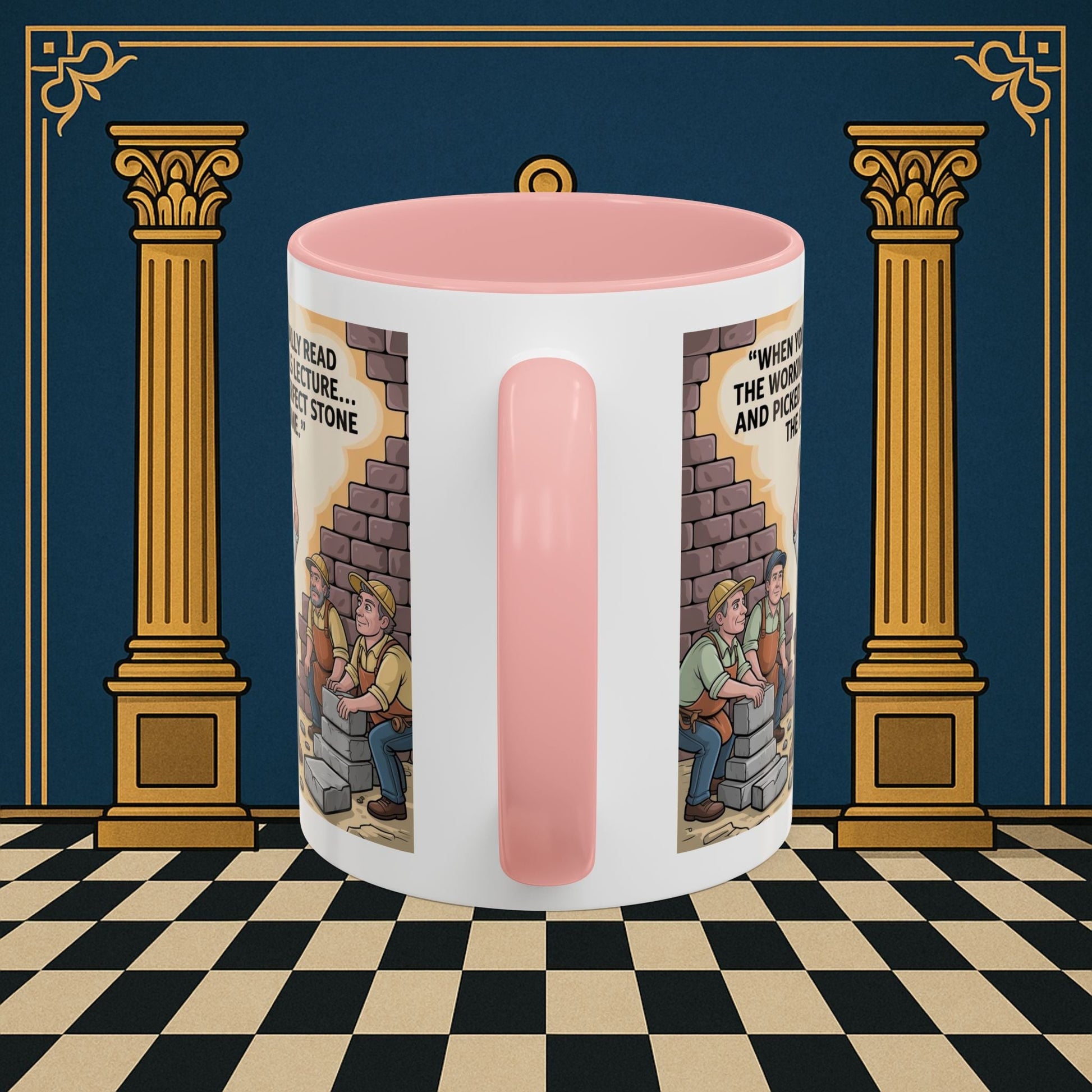 Masonic Mugs - First Try Triumph - Mark Masonry - Masonic Mugs