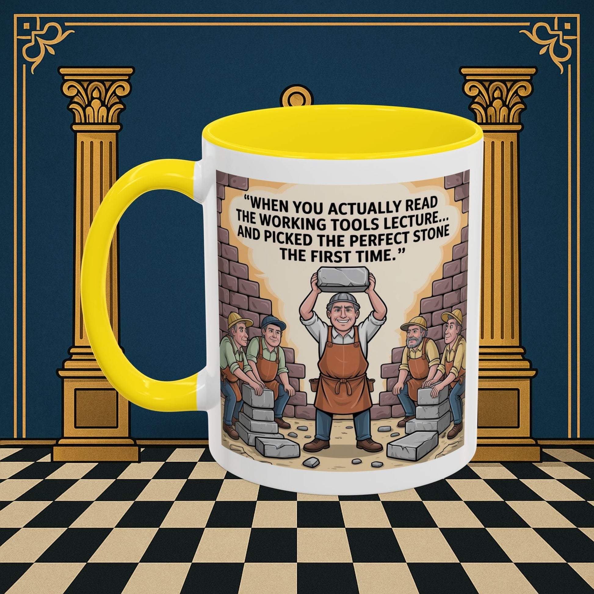 Masonic Mugs - First Try Triumph - Mark Masonry - Masonic Mugs