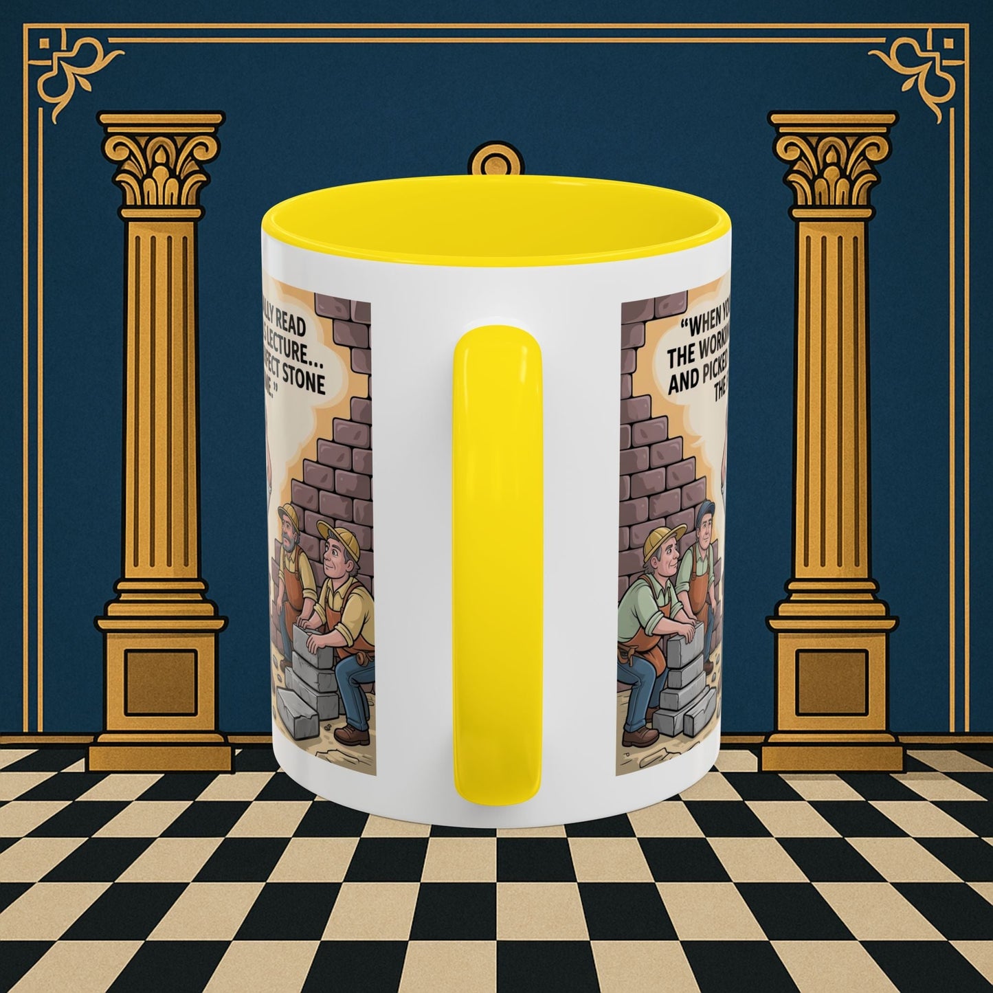 Masonic Mugs - First Try Triumph - Mark Masonry - Masonic Mugs