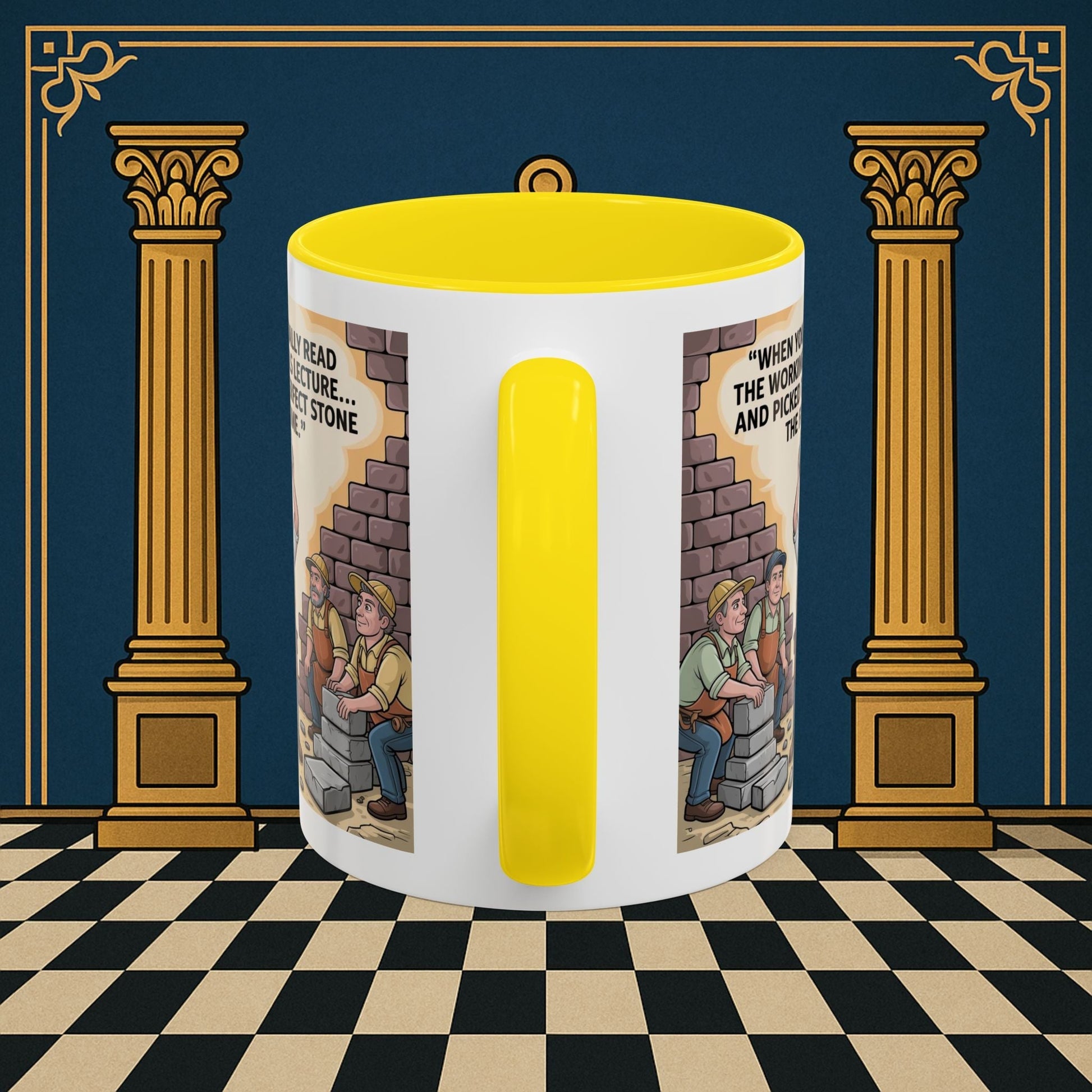 Masonic Mugs - First Try Triumph - Mark Masonry - Masonic Mugs