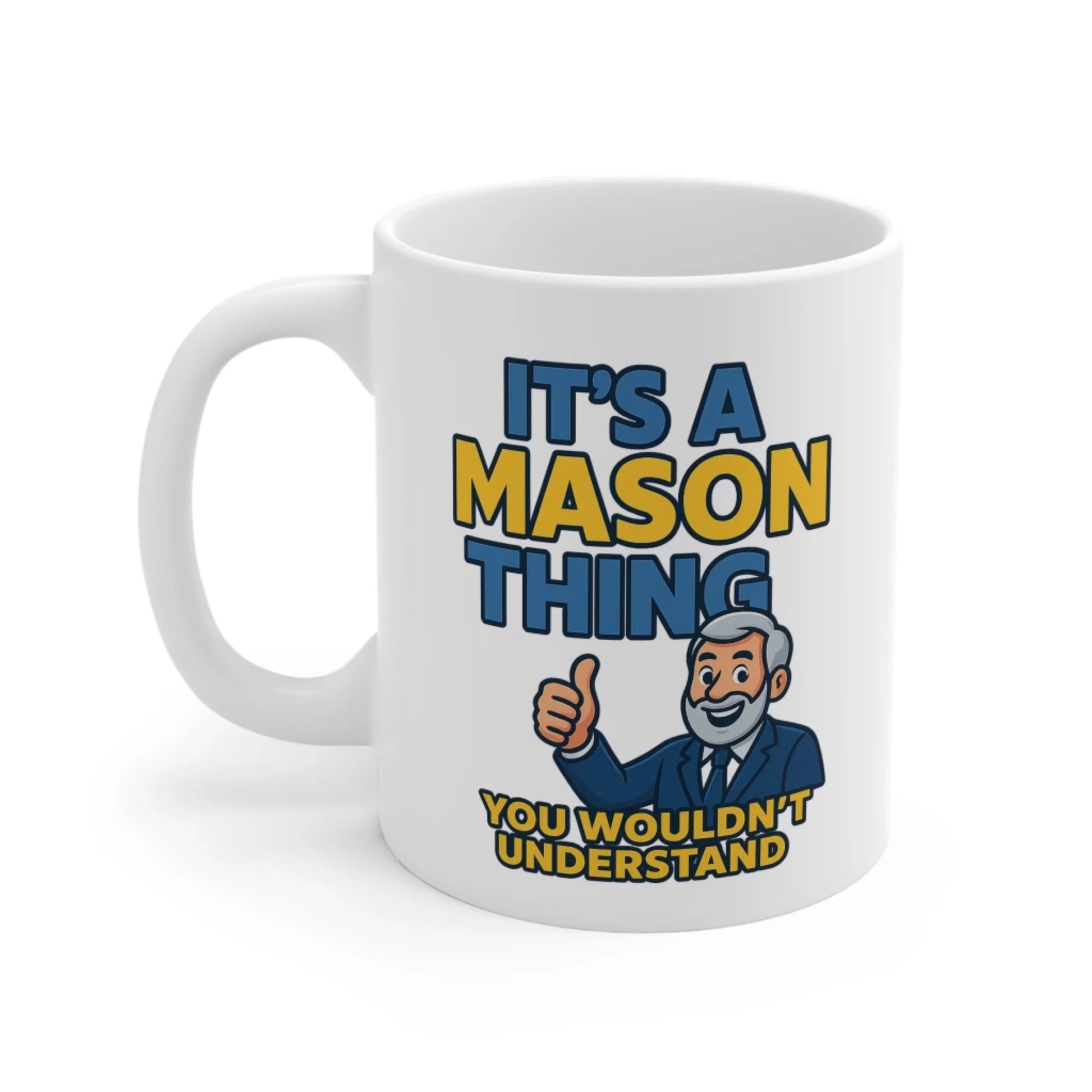 Masonic Mugs Personalised Ceramic Mug – 11oz or 15oz White Dishwasher & Microwave Safe - Masonic Mugs