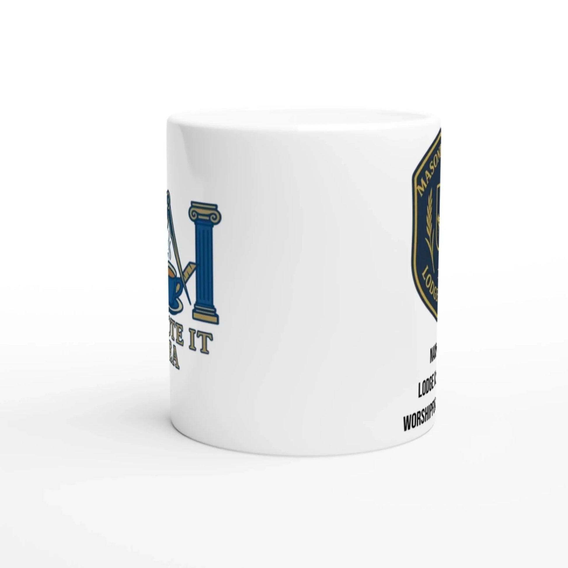 Masonic Mugs Personalised Ceramic Mug – 11oz or 15oz White Dishwasher & Microwave Safe - Masonic Mugs