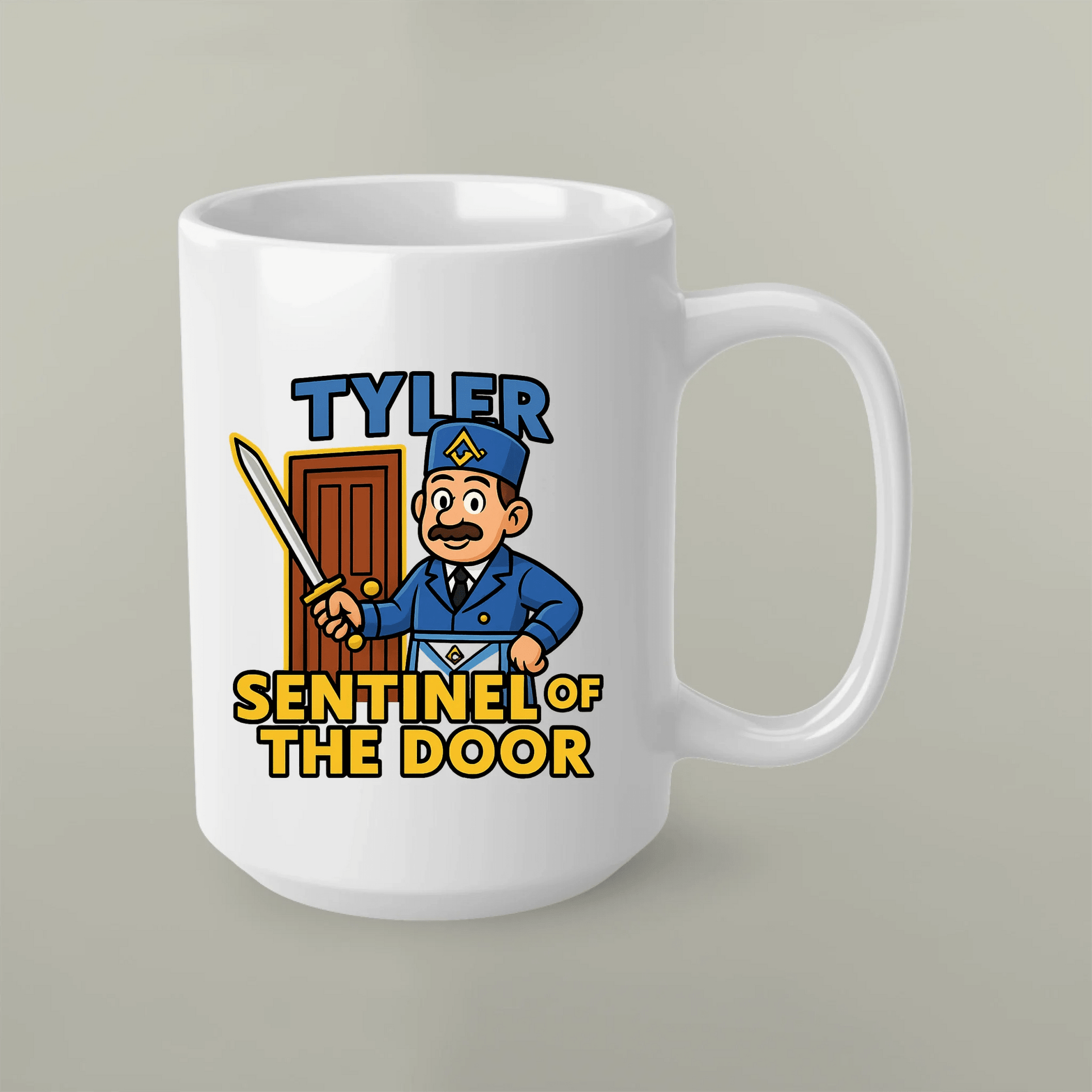 Masonic Mugs Personalised Ceramic Mug – 11oz or 15oz White Dishwasher & Microwave Safe - Masonic Mugs