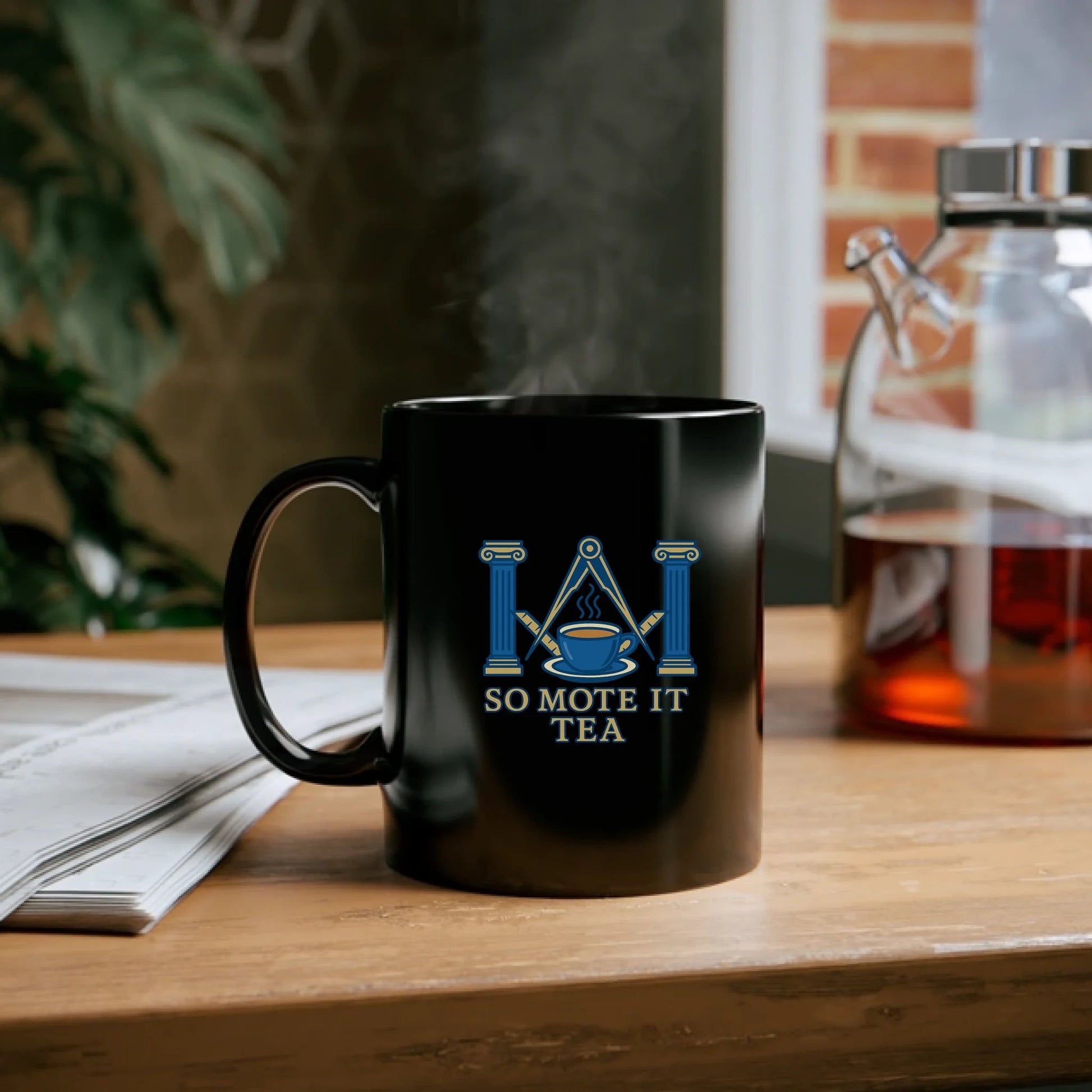 Masonic Mugs Personalised Ceramic Mug – Black 11oz, 15oz Dishwasher & Microwave Safe - Masonic Mugs