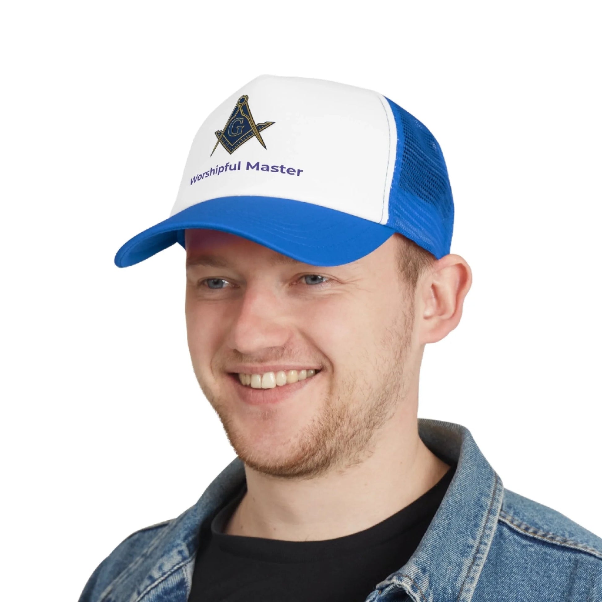 Masonic Mugs Personalised Square & Compass Mesh Cap - Masonic Mugs