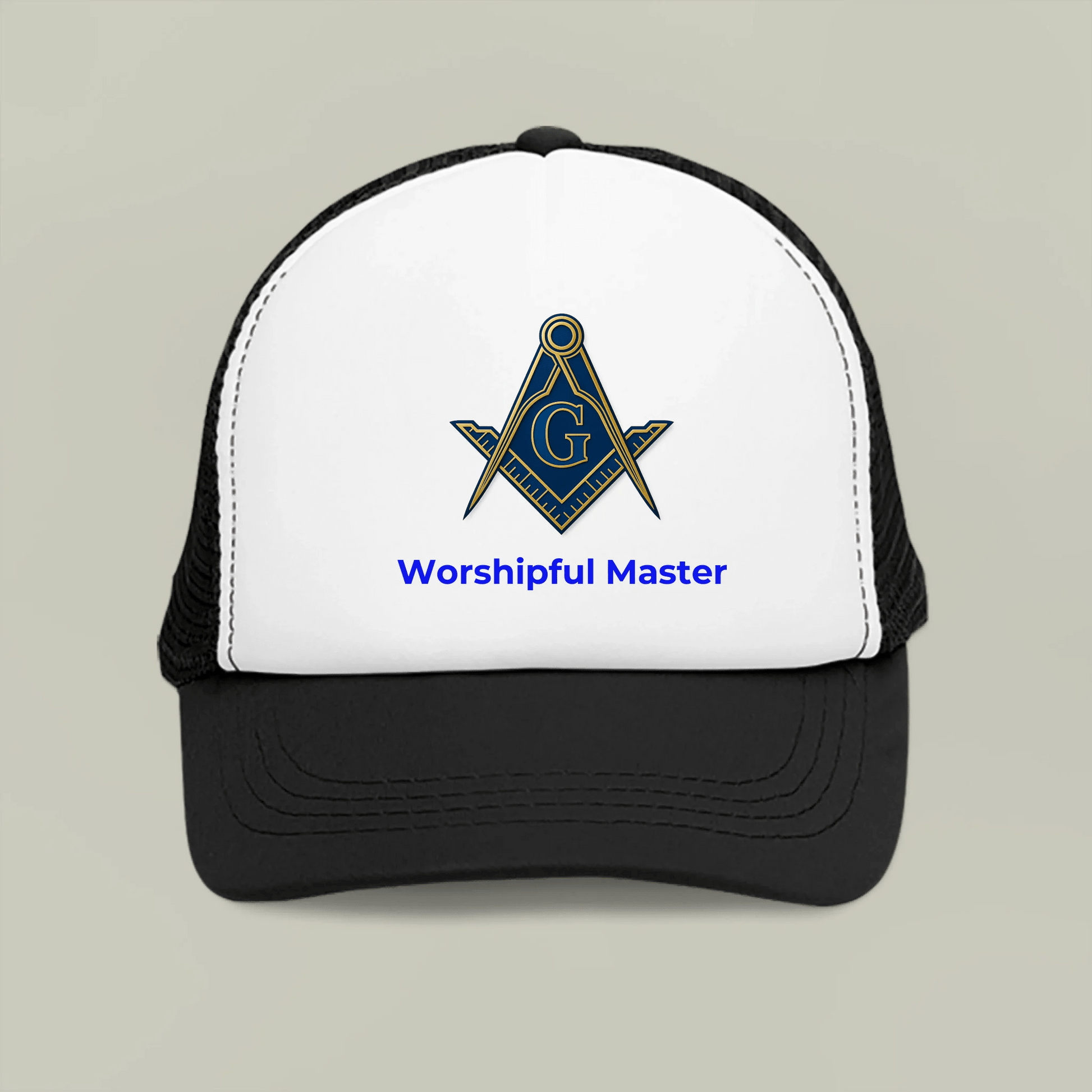 Masonic Mugs Personalised Square & Compass Mesh Cap - Masonic Mugs