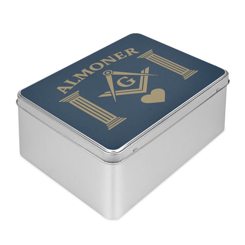 Masonic Mugs Secret Biscuit Stash – Personalised Masonic Tin - Almoner - Masonic Mugs