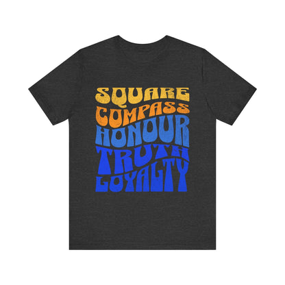 Masonic Mugs T-Shirt – Honour, Truth, Loyalty – Freemason Ready to Go Apparel - Masonic Mugs