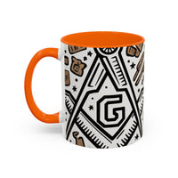 Masonic Premium Ready to Go Accent Coffee Mug | Unique Gift for Freemasons | Perfect for Coffee Lovers, Home Decor, Stylish Drinkware - Masonic Mugs