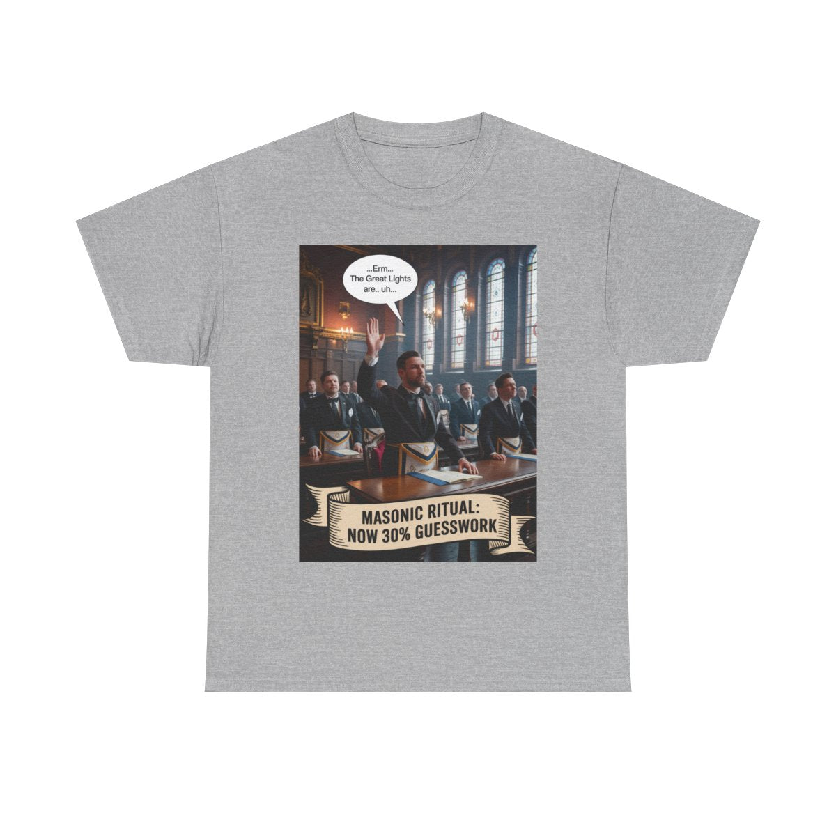 Masonic Ritual Now 30% Guesswork - Unisex Freemason Ready to Go Apparel – T-Shirt, Sweatshirt or Hoodie – Multiple Colours & Sizes - Masonic Mugs