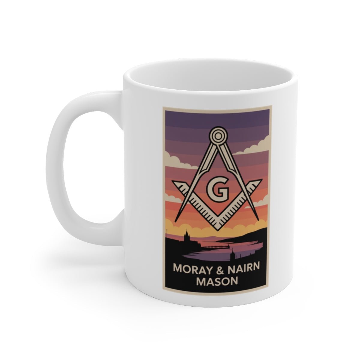 Moray & Nairn Mason Custom Masonic Coffee Mug - Freemason Gift - Masonic Mugs