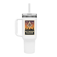 Nottingham Mason 40oz Stainless Steel Masonic Travel Tumbler - Masonic Mugs