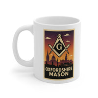 Oxfordshire Mason Custom Masonic Coffee Mug - Freemason Gift - Masonic Mugs