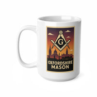 Oxfordshire Mason Custom Masonic Coffee Mug - Freemason Gift - Masonic Mugs