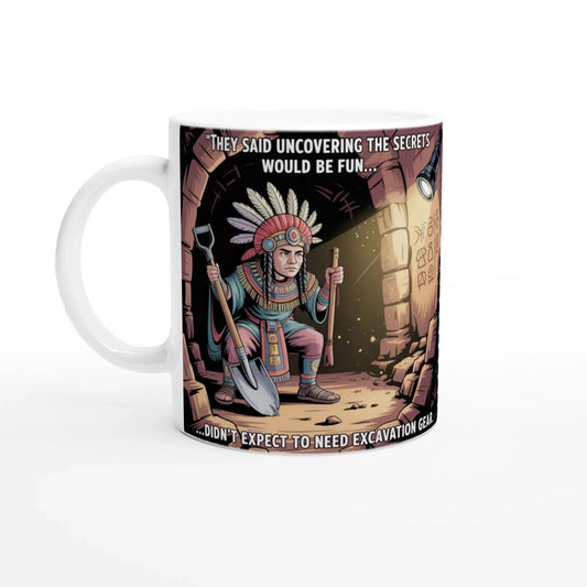 Personalised Royal Arch They said uncovering the secrets would be fun Mug |11oz Ceramic with Coloured Handle and Rim - Masonic Mugs