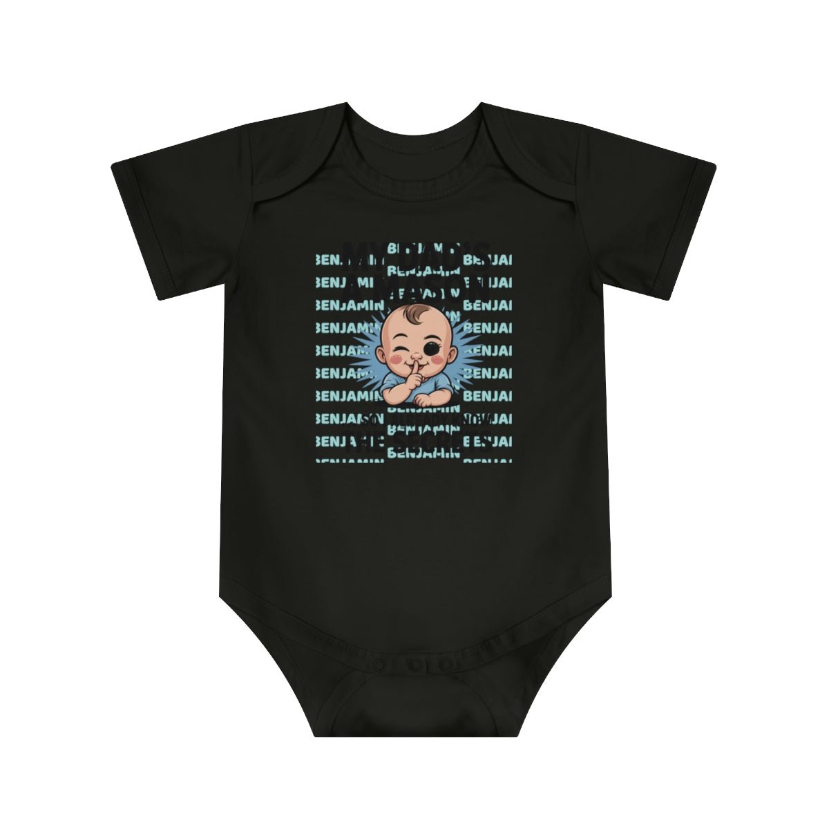 Personalized Baby Bodysuit with Masonic Design - Masonic Mugs