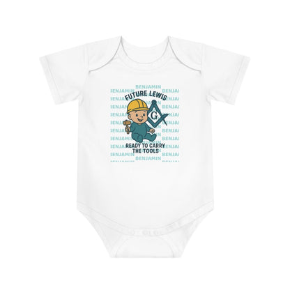 Personalized Baby Bodysuit with Masonic Design - Masonic Mugs