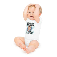 Personalized Baby Bodysuit with Masonic Design - Masonic Mugs