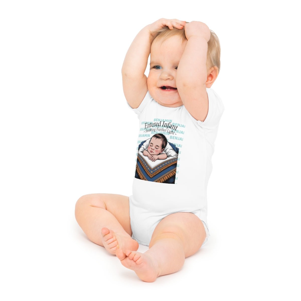 Personalized Baby Bodysuit with Masonic Design - Masonic Mugs