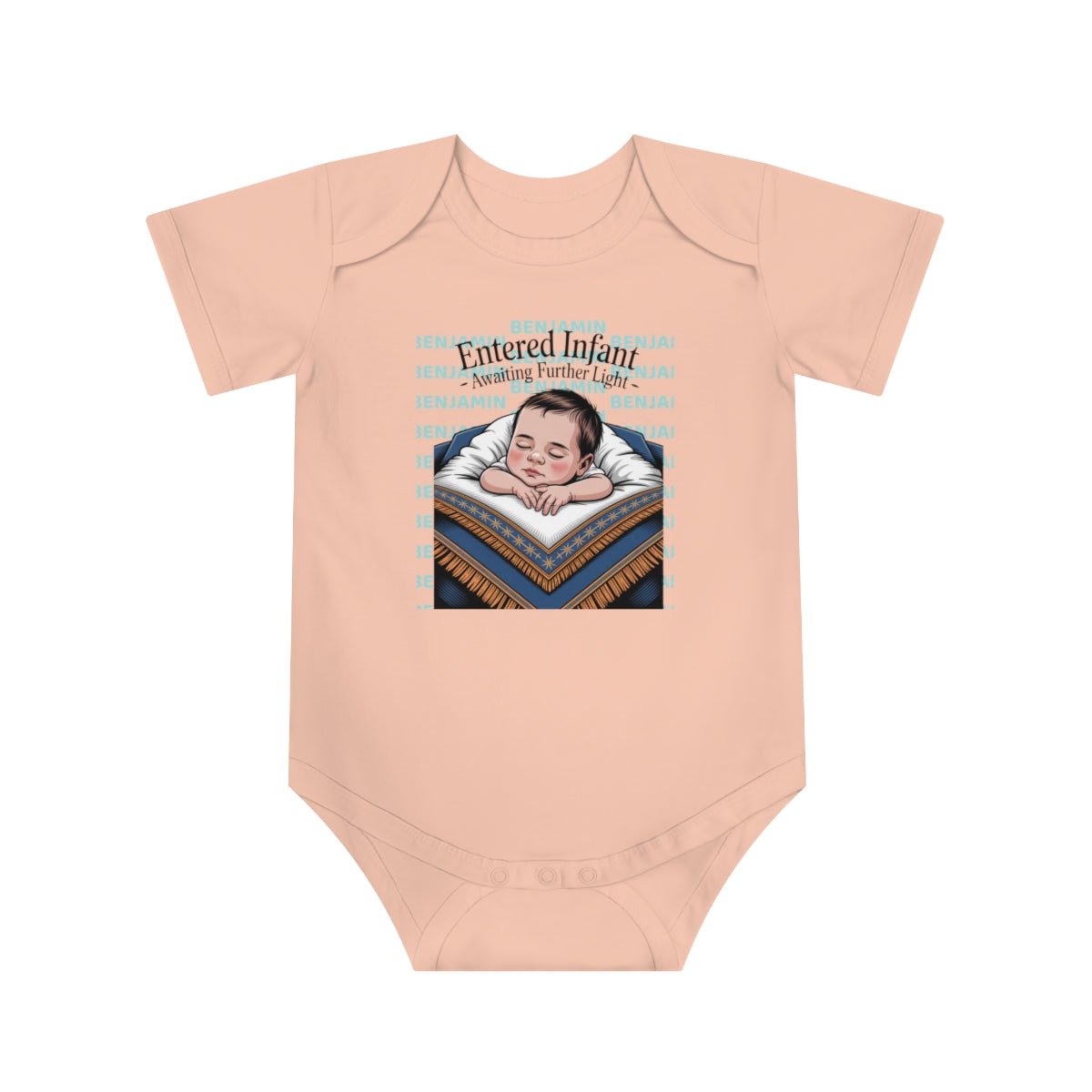 Personalized Baby Bodysuit with Masonic Design - Masonic Mugs