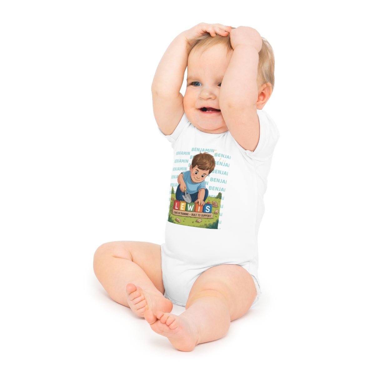 Personalized Baby Bodysuit with Masonic Design - Masonic Mugs