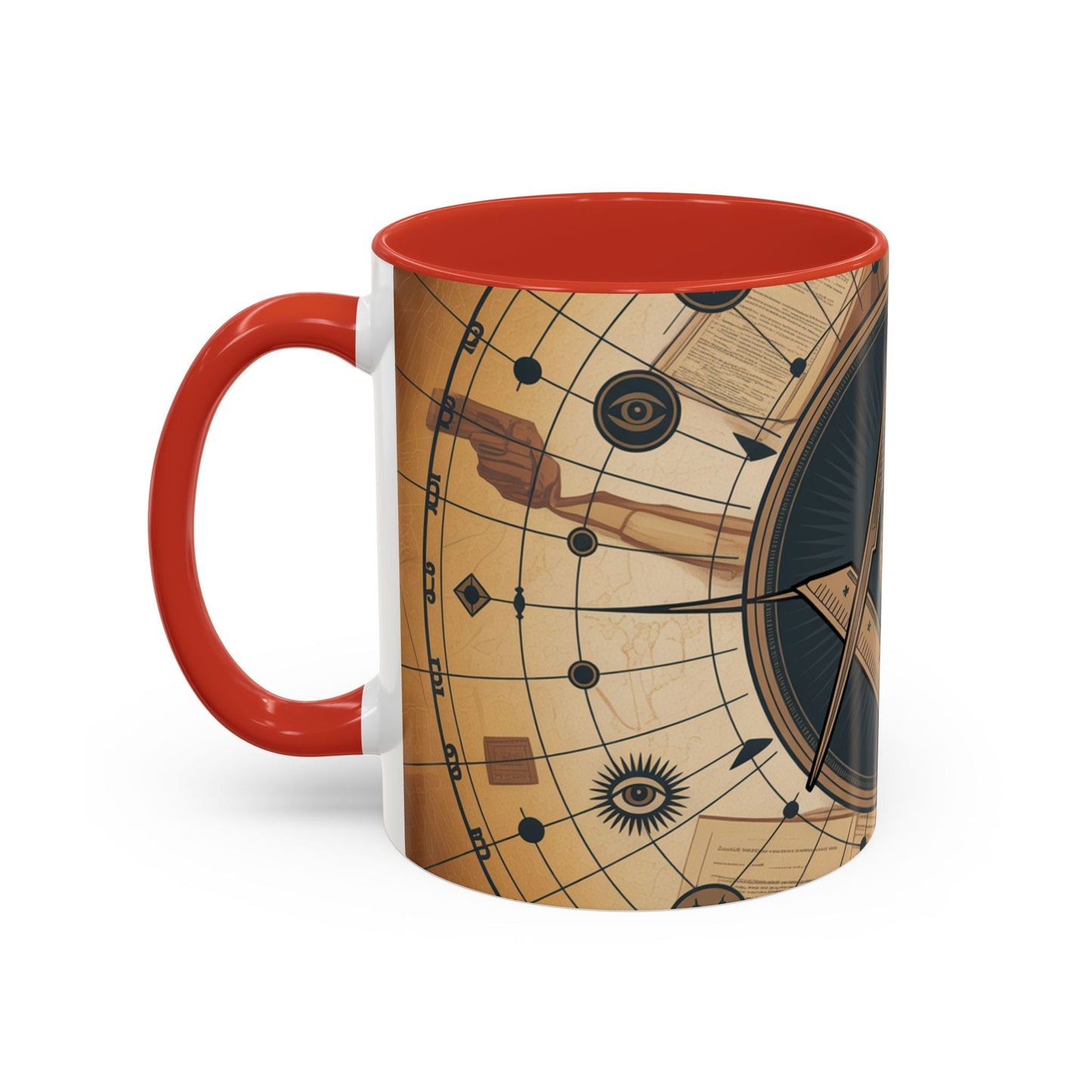 Premium Freemason Ready to go Accent Mug | Unique Gift for Masons, Incognito Decor, Home or Office Coffee Cup, Symbolic Drinkware, Perfect for [...] - Masonic Mugs