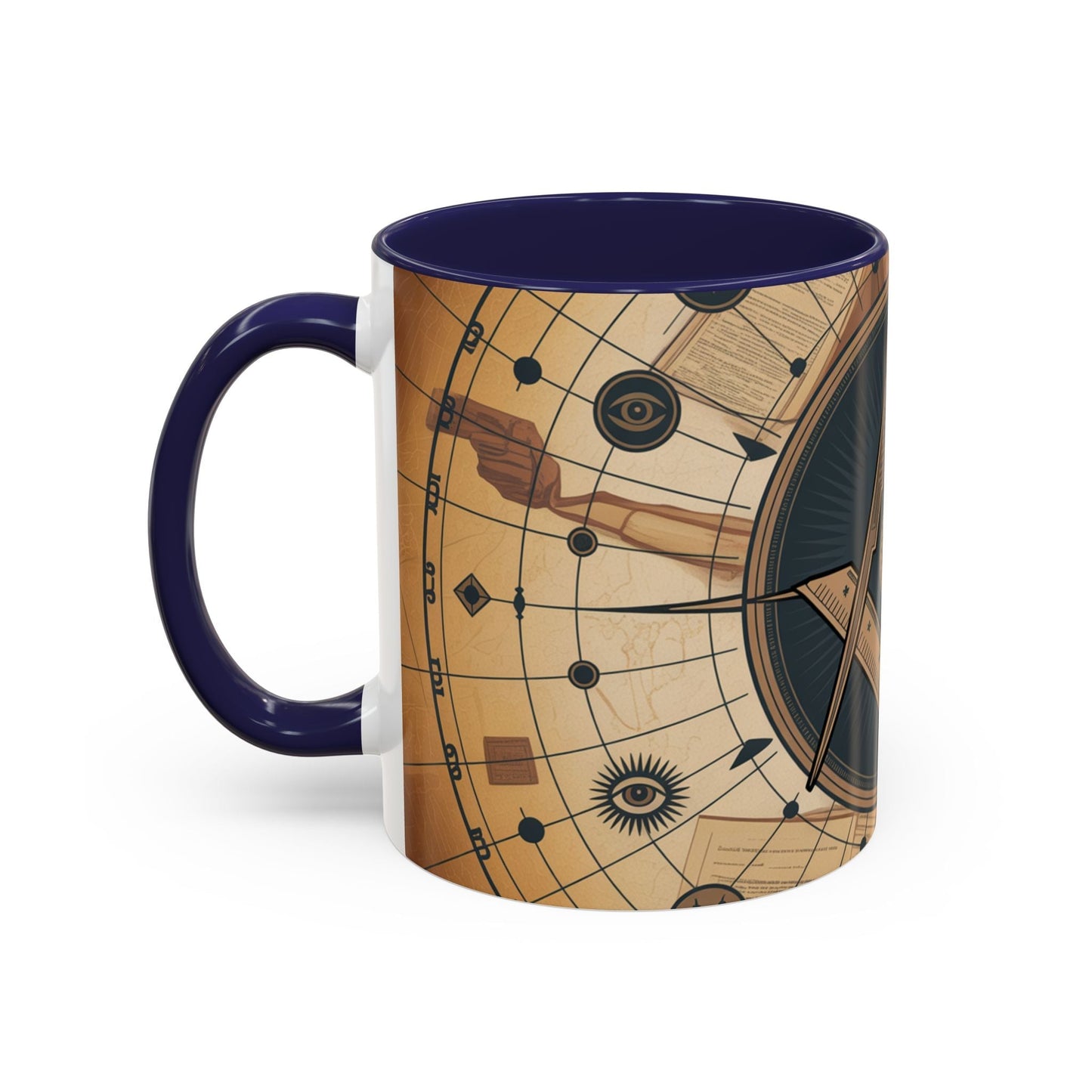 Premium Freemason Ready to go Accent Mug | Unique Gift for Masons, Incognito Decor, Home or Office Coffee Cup, Symbolic Drinkware, Perfect for [...] - Masonic Mugs