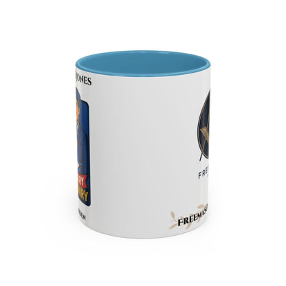 Premium Personalised Freemason Colour Rim Mug - 25 YEAR ANNIVERSARY - Masonic Mugs