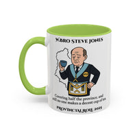 Premium Personalised Freemason Colour Rim Mug - Assistant Provincial Grand Master Design - Nobody makes a decent cup of tea - Masonic Mugs