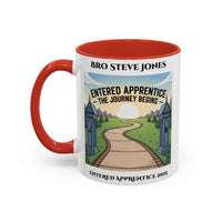 Premium Personalised Freemason Colour Rim Mug - Entered Apprentice - Masonic Mugs